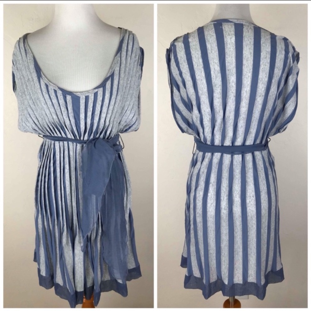 NIck & Mo‎ Blue Stripe Dress Sz S